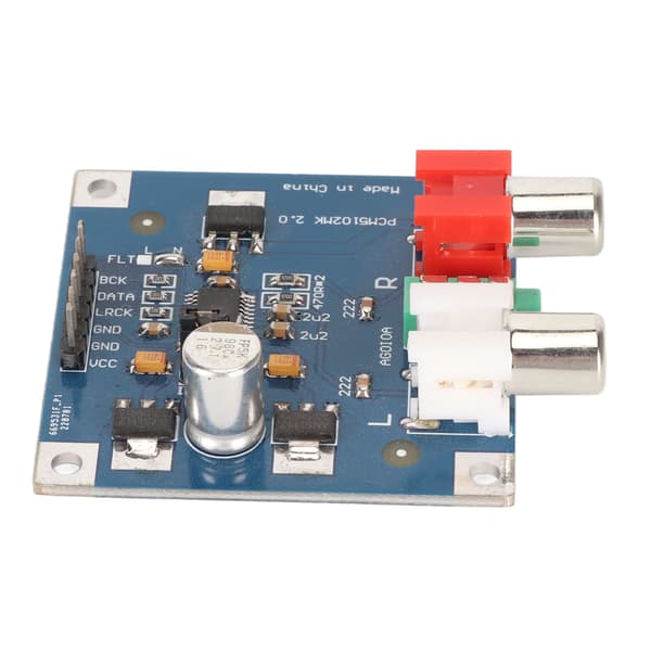 DAC Audio Decoder I2S Inngang 32 Bit 384KHz Modul med 3,5 mm Hodetelefonutgang for Effektforsterker