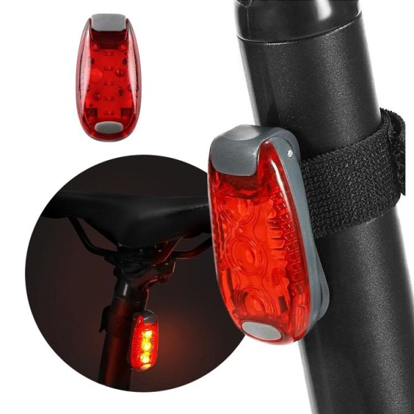 Cykellampe Cykelbelysning varningslampe sikkerhedslampe 1-pak