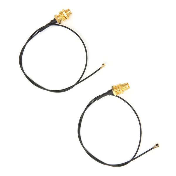 2 stk. IPEX til SMA Hun Pin WIFI Antenne RF Kabel til GSM GPS LAN System
