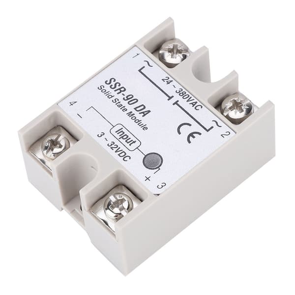 SSR-90DA 90A Solid State Relémodul SSR DC AC Inngang 3-32V DC