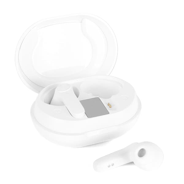 JS76 Trådløse Bluetooth-ørepropper Lav Latens Lavt Strømforbrug Subwoofer Svedtætte Hvide
