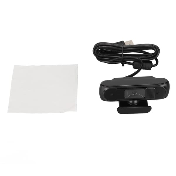 HD 1080P Webcam Autofokus Plug Play Computer Kamera med Mikrofon til Online Læring Undervisning Møde Sort