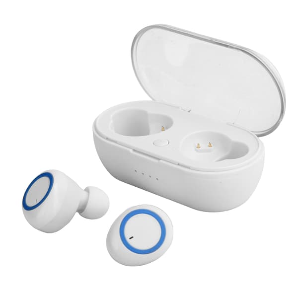 Y50 Trådløse Bluetooth 5.0 Ørepropper Stereo Hovedtelefon Hvid Blå