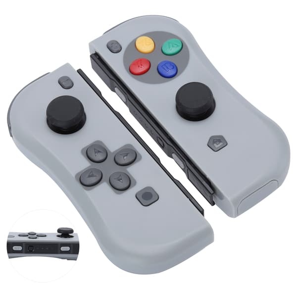 Langaton Bluetooth Joycon -peliohjain oikea vasen tummanharmaa