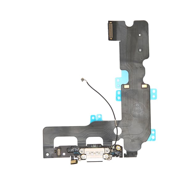 iPhone 7 Plus Ladeport Modul USB Dock Connector Mikrofon Antenne Flex Kabel Hvit