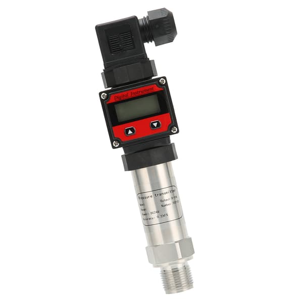 Trycksensor Aluminiumlegering Luft Vatten Sändare Digital Display LCD-sändare 0‑10V DC24V0‑500Kpa