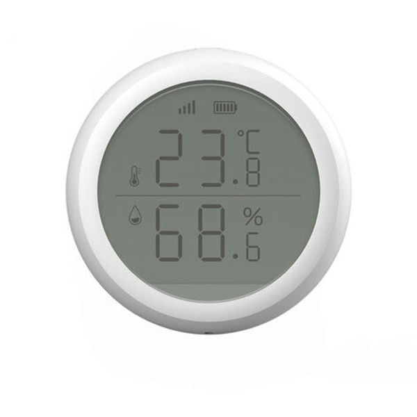Tuya WiFi trådlös temperatursensor, Smart Home Hygrometer Termometer, Trådlös Temperatur Fuktighetssensor, Home Aut