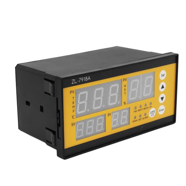 Inkubaator Temperatur Fugtighedssensor LED Lys Engelsk Controller 100-240V