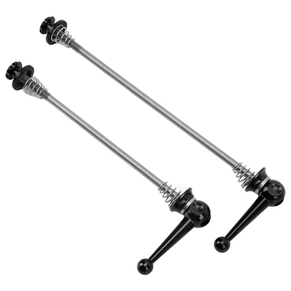 CANSUCC 2 stk. Cykelhjul Spyd Aluminium Legering Quick Release Titanium Stang til Mountain Road Bikes Sort