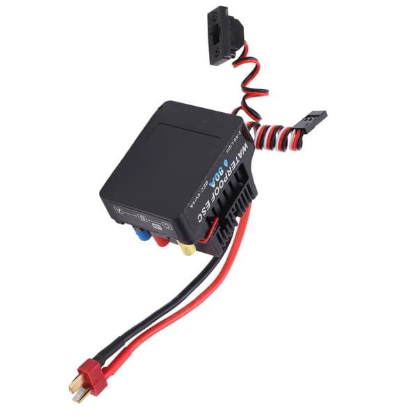 1/8 RC Bil Børsteløs ESC 80A Vanntett T-plugg 6V 5A SBEC Multippel Beskyttelse