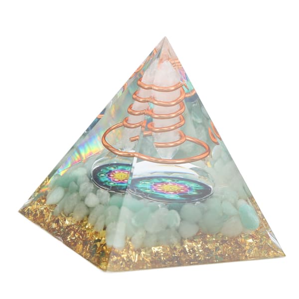 6 cm Orgonittpyramide Positiv Energi Generator Healing Krystall Meditasjon