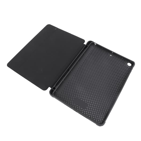 Sort PU-læder Tablet Case med magnetisk lukning, penholder og præcise udskæringer til 10,2\" IOS Tablet
