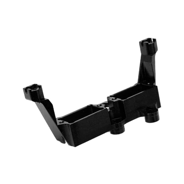 Differentialespærrebeslag Aluminiumlegering Servomontering til Traxxas TRX4 1/10 RC Bil Sort