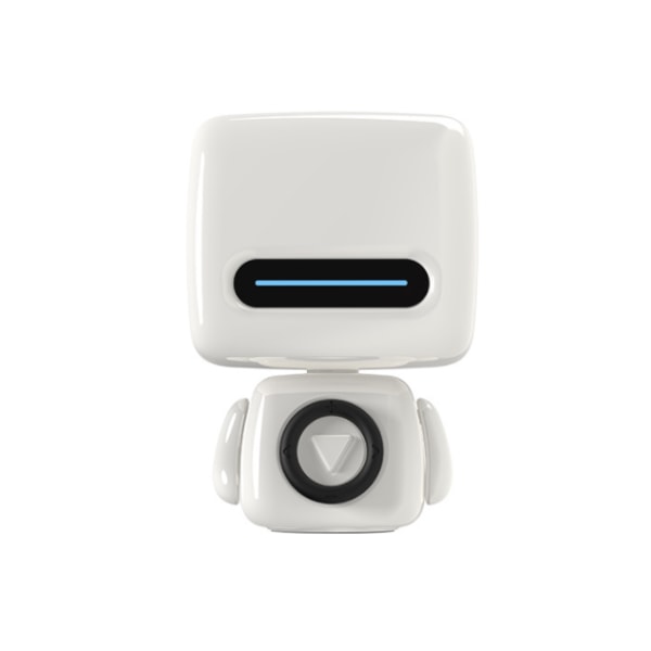 Kreativ robot bluetooth högtalare, söt bärbar trådlös minihögtalare (vit),