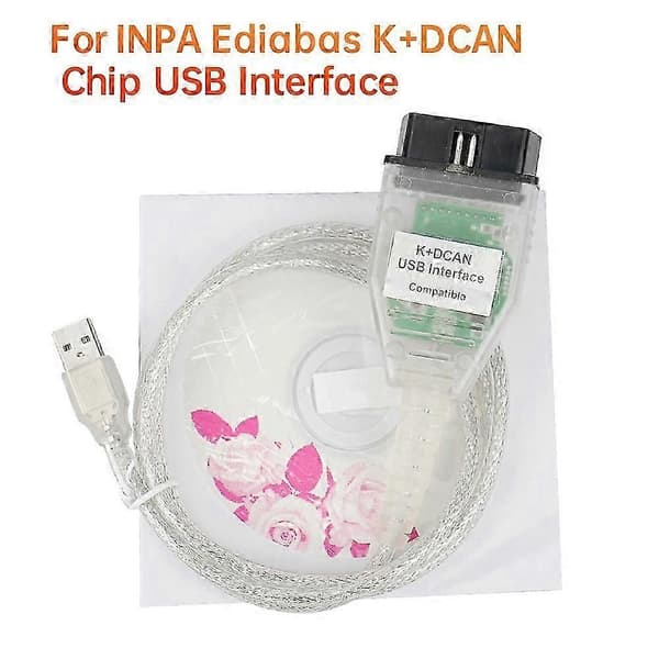 Til BMW INPA Ediabas K+DCAN Chip USB Interface Bil Diagnostisk Værktøj OBD 2 Scanner Switch USB Interface Kabel