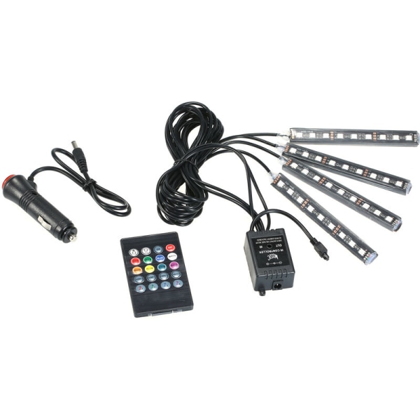 Car Atmosphere Lights, Foot Atmosphere Lights, LED Lighting, Sound Activated Colorful RGB Music Rhythm Lights