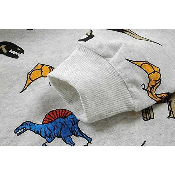 Drenge Sweatshirts Dinosaur hættetrøje Toppe Småbørns hættetrøje T-shirts Casual hættetrøje Langærmet udendørs dinosaur 140cm