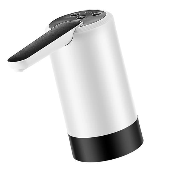 Vikbar elektrisk vattenflaskpump Vattenflaskdispenser för hem, kontor, camping 075 Vit 3-knapps kvantitativ