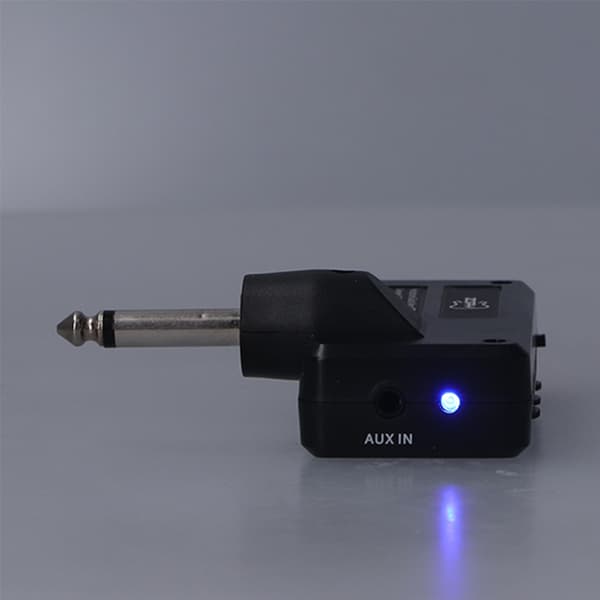 Guitar Bas Hovedtelefonforstærker - USB-opladning, Lydkabeladapter - Sort - 1 sæt