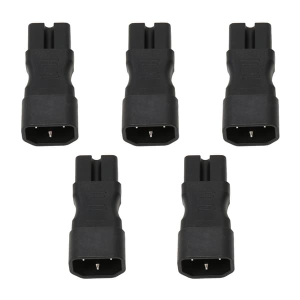 5 STK IEC320 C14 til C15 Strømstikadapter til PDU Chassis Laptop UPS Stik
