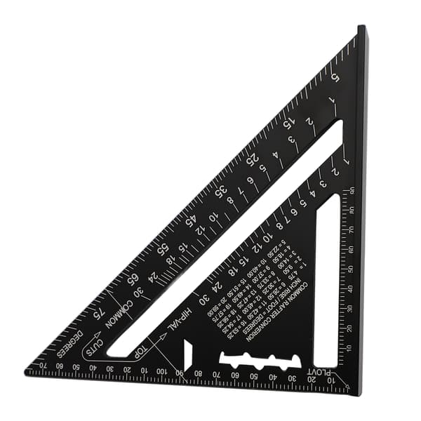 Gitarr Action Gauge Triangel Linjal Svart Noggrann Träbearbetning Snickare Triangulär Linjal