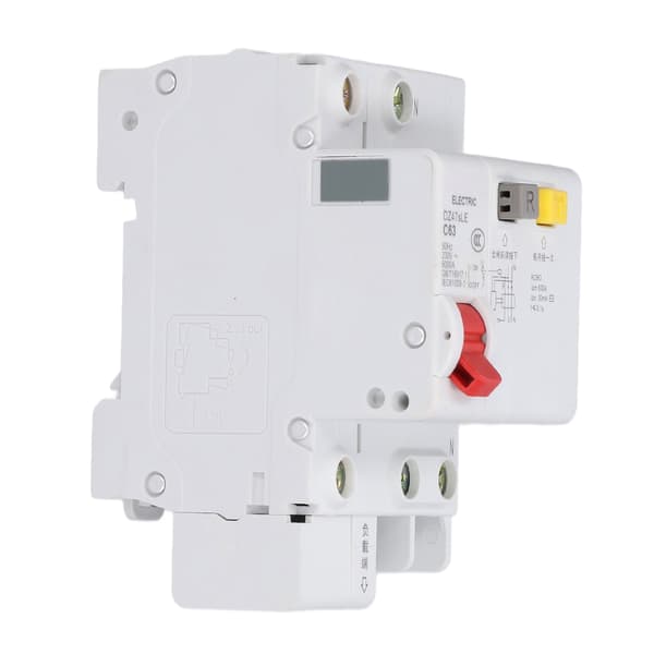 Miniature Strømafbryder Reststrømsisolator DIN-skinne Montering 230V 63A 1P+N DZ47sLE C63