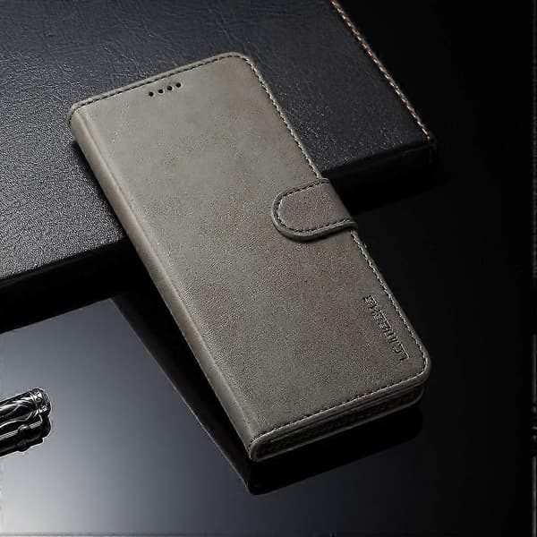 LC.IMEEKE Plånbok Läder Stativfodral för Mate 20 Pro Grey