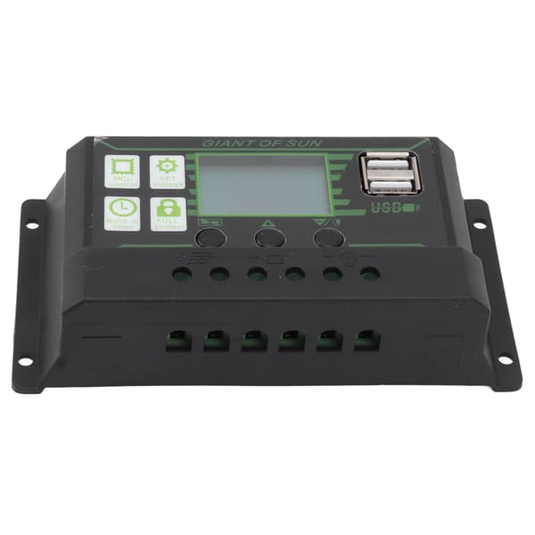 Solar Charge Controller 80A LCD-display Dobbelt USB-port PWM-opladning ABS 5V Solpanelregulator