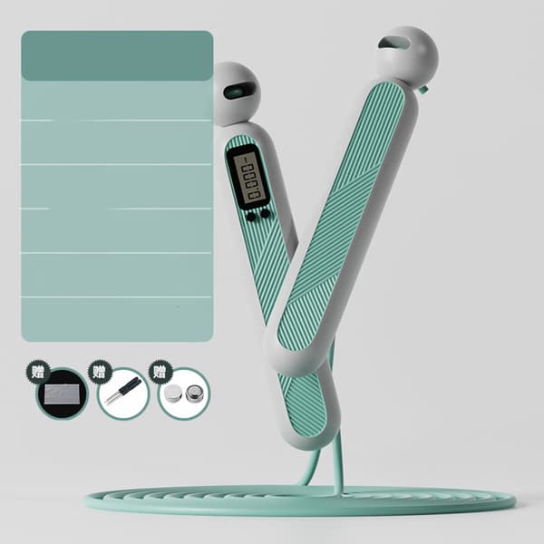 Digitalt Räknehopprep med Räknare Fitness Kroppsskulptering Blå Långt Rep