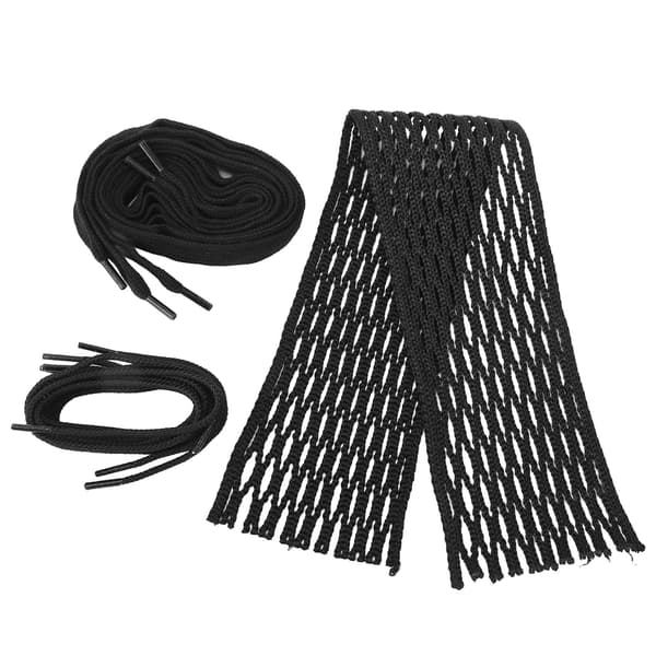 Sort Nylon Lacrosse Mesh Snøre Slidstærk Vævet Reb Tilbehør