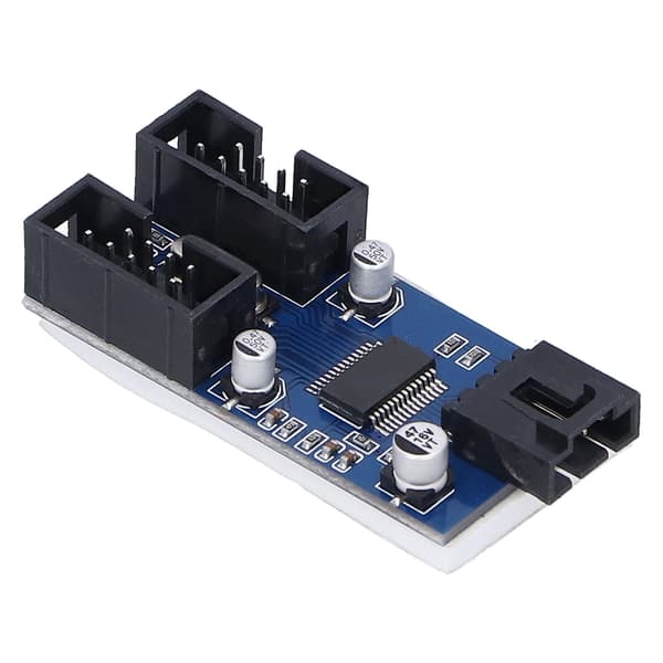 USB Motherboard Splitter 9Pin 1 til 2 PCB Udvidelseskort Computerforsyninger