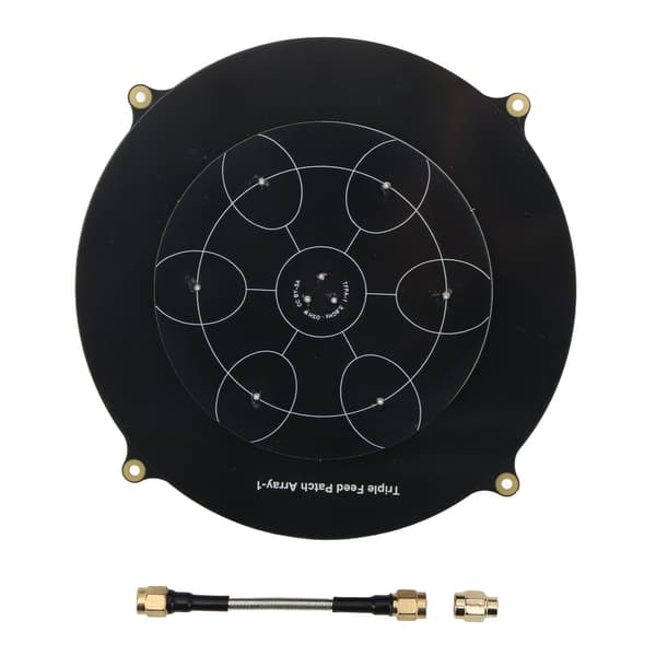 5.8GHz FPV Triple Feed Patch SMA Riktad Cirkulär Polariserad Antenn för RC Drönare
