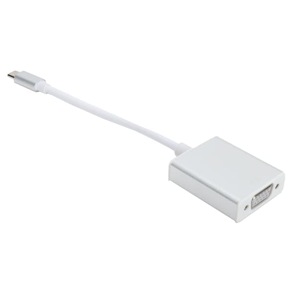 Type C til VGA Adapter Sølv Kompakt Han til Hun Konverter Kompatibel Mac OS X