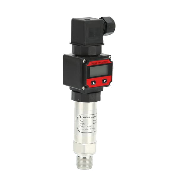 Trycksensor Aluminiumlegering Luft Vatten Sändare Digital Display LCD-sändare 0‑10V DC24V0‑500Kpa