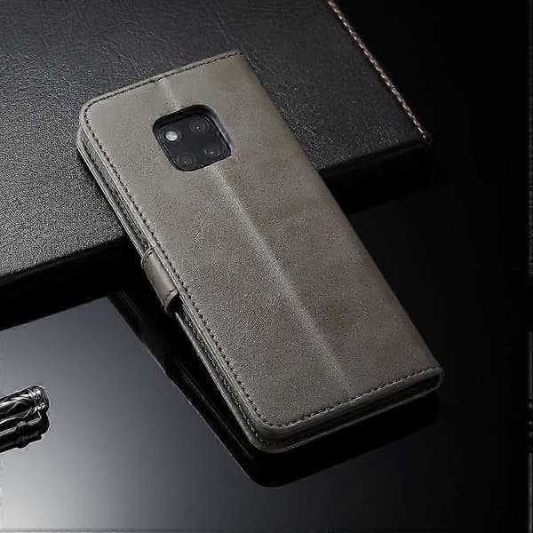 LC.IMEEKE Plånbok Läder Stativfodral för Mate 20 Pro Grey