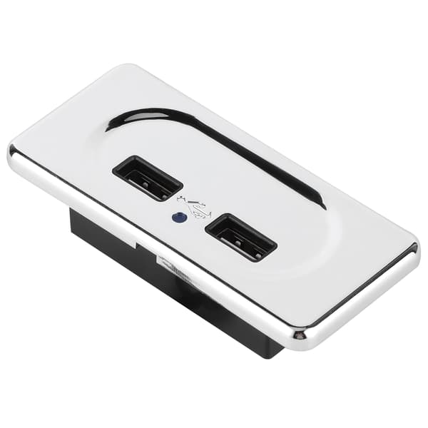 Dobbelt USB-oplader 3.1A Stik LED 12V 24V RV Campingvogn Udskiftning