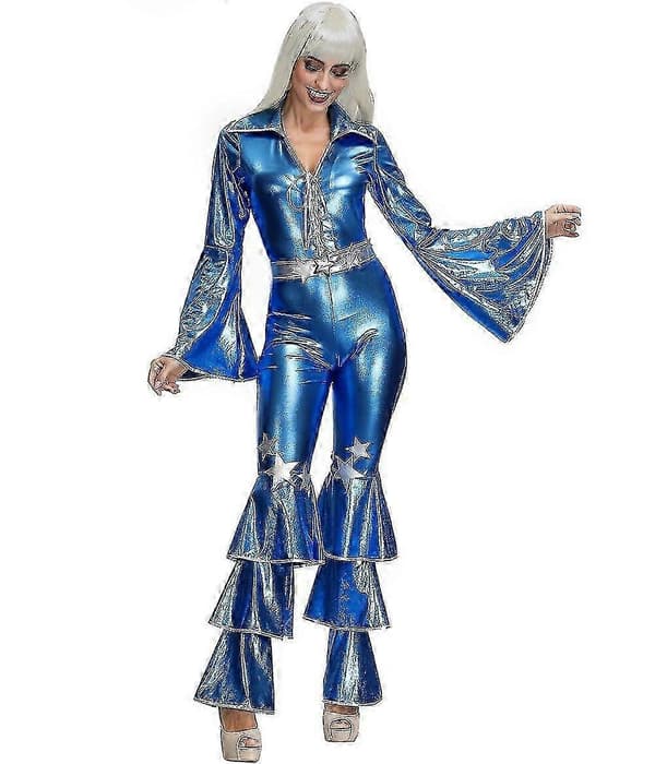 Dame Disco 70'er 60'er Retro Hippie Damekostume M