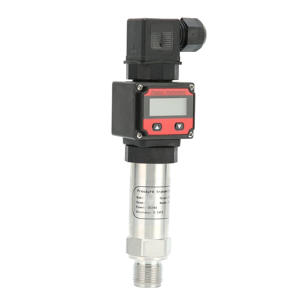 Trycksensor Aluminiumlegering Luft Vatten Sändare Digital Display LCD-sändare 0‑10V DC24V0‑500Kpa