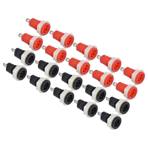 10 Par Sikkerheds Bindingsstolpe Messing Svejsning Terminal 4mm Bananstikforbindelse 1KV 32A
