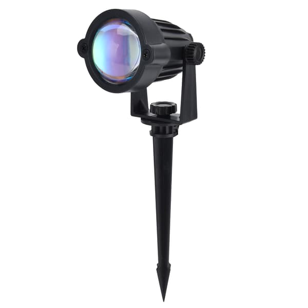 USB-driven LED Gräsmatta Lampa Vattentät Utomhus Trädgård Gård Marklampa Solfärgsprojektion