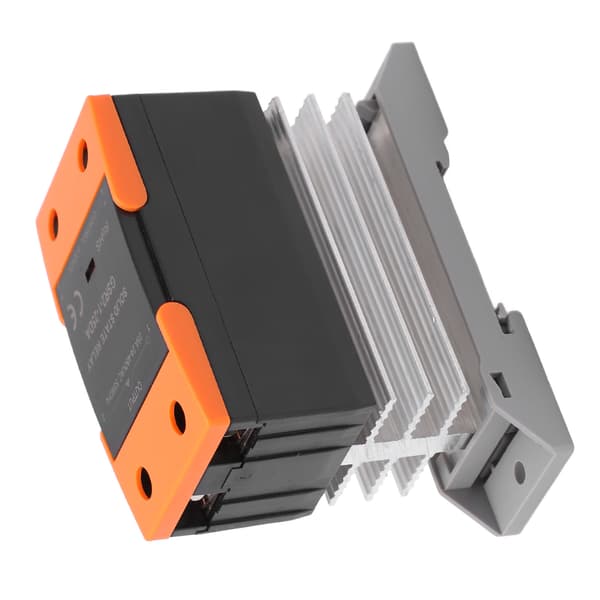 Solid State Relay SSR Input DC 3-32V til Output AC 24-480V med køleplade til hjemmet