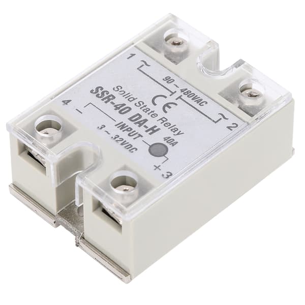 SSR 40A Solid State Relä DC AC Icke-Kontakt Brytare 90 480VAC Hög Kvalitet