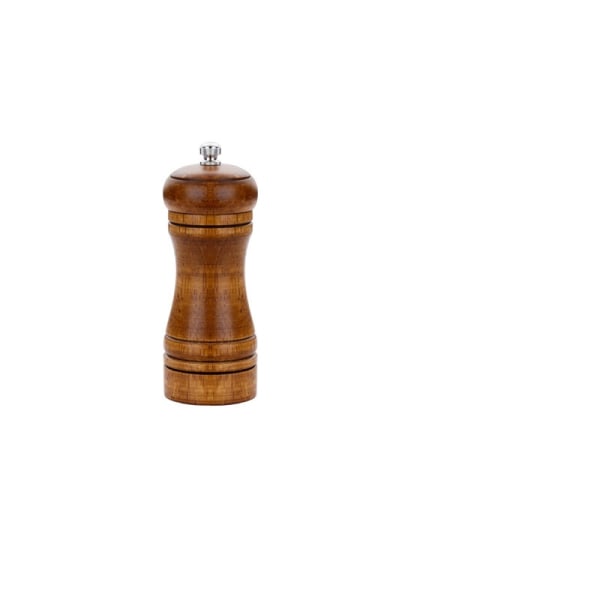 Manuell träpepparkvarn för svartpepparkvarn (liten ek 14 cm),