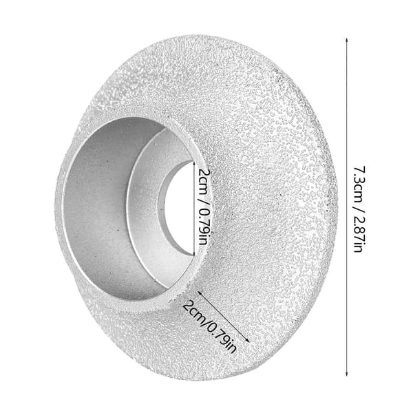 7,3 cm loddet diamantslibeskive 2,0 cm Frankrig Slibemiddel til stenmarmor keramik