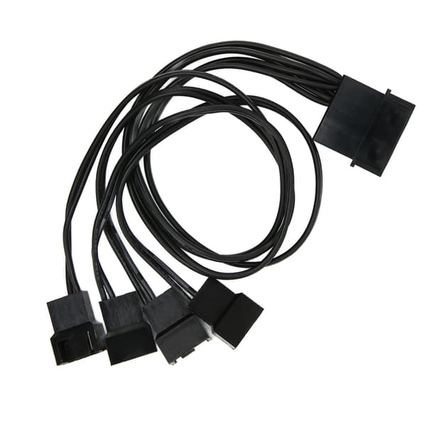PWM Fan Splitter 4 Pin Adapter 3 Pin Forlænger Strømkabel til Stationær Computer