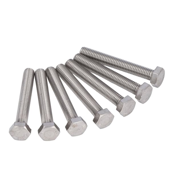 20 stk. M10x1,5x65mm A2 Rustfritt Stål Sekskant Hode Fullt Gjenget Settskruer DIN 933