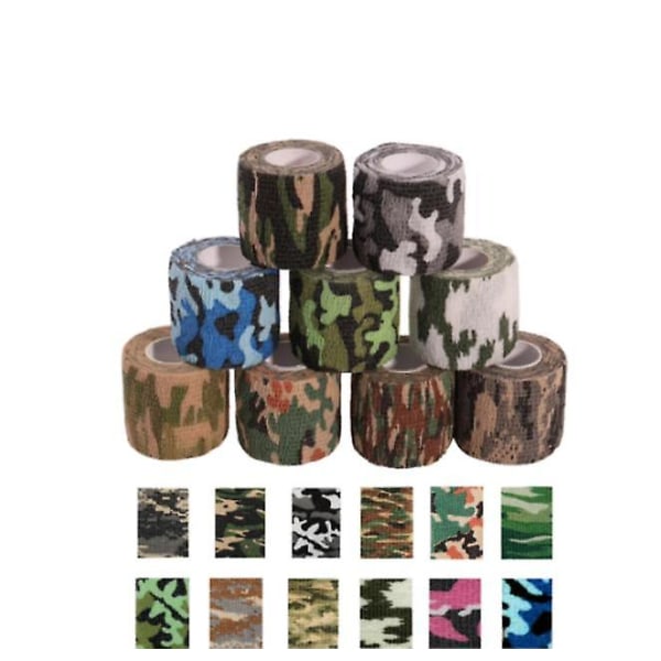 udendørs camouflagebandage(NO.11-Rose Camo 5cm*4,5m 10stk),