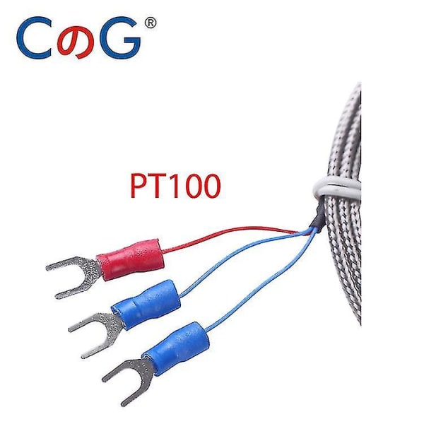 4mm * 30mm K J Pt100 10m anturin tyyppi suojattu punoslanka lämpöparin lämpötila-anturi lämpötilansäätimelle PT100 Type 1m
