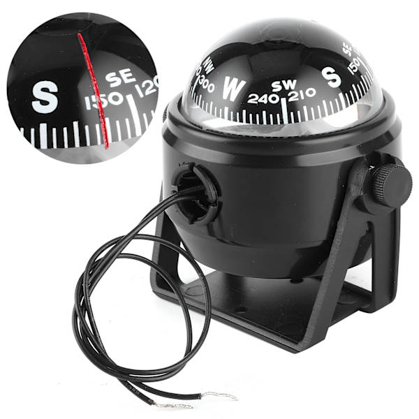 12V LED Marin Digital Kompass Båt Yacht Skepp Navigation Segling
