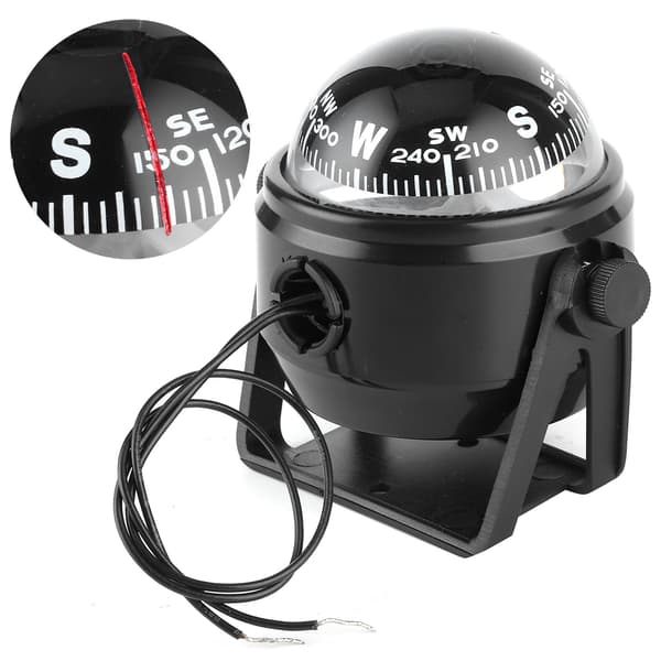 12V LED Marine Digitalt Kompas Båd Yacht Skib Navigation Sejlads
